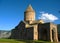Ancient orthodox stone monastery in Armenia, TatevÂ monastery, made of gray brick